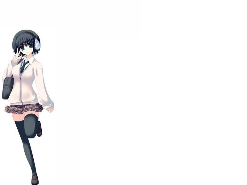 anime girl in school uniform