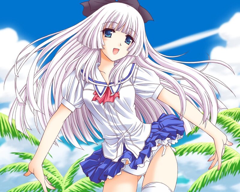anime girl in school uniform