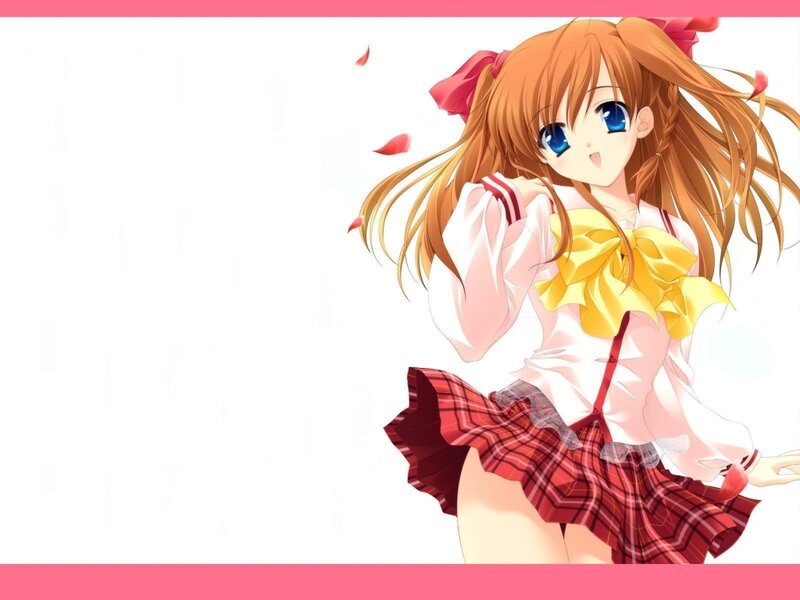 anime girl in school uniform