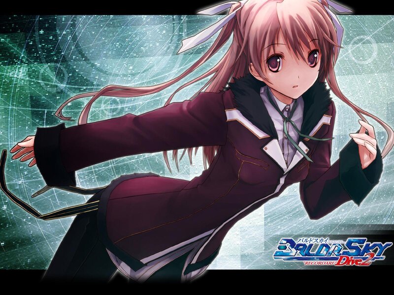 Anime girl in school uniform