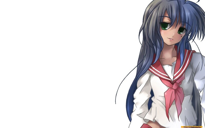 anime girl in school uniform
