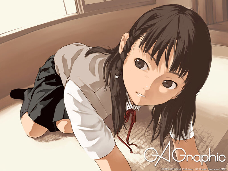 anime girl in school uniform