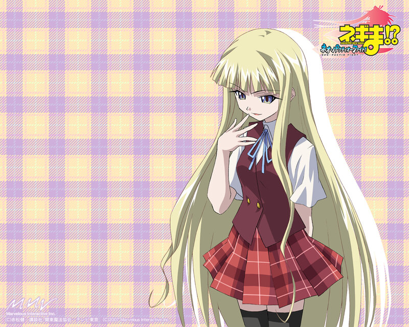 Anime girl in school uniform