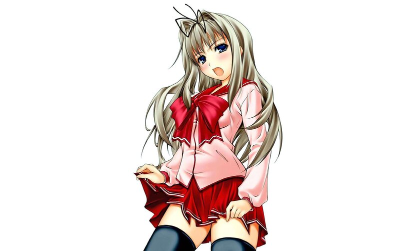 anime girl in school uniform