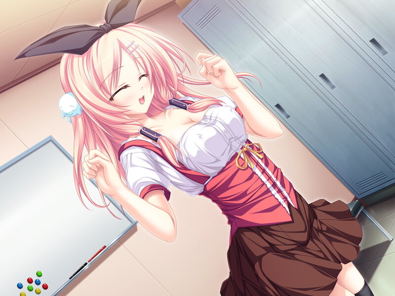 anime girl in school uniform