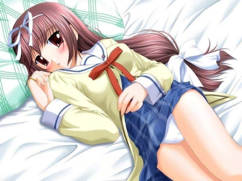anime girl in school uniform