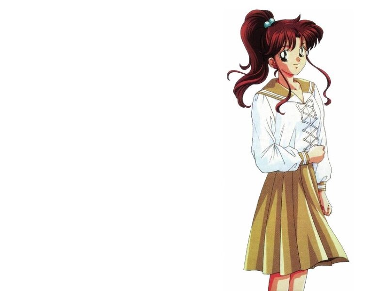anime girl in school uniform