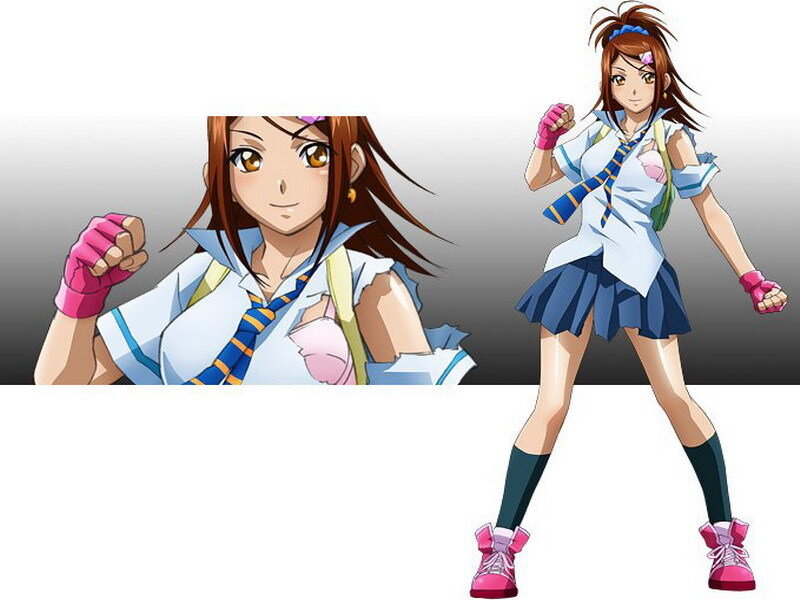 anime girl in school uniform
