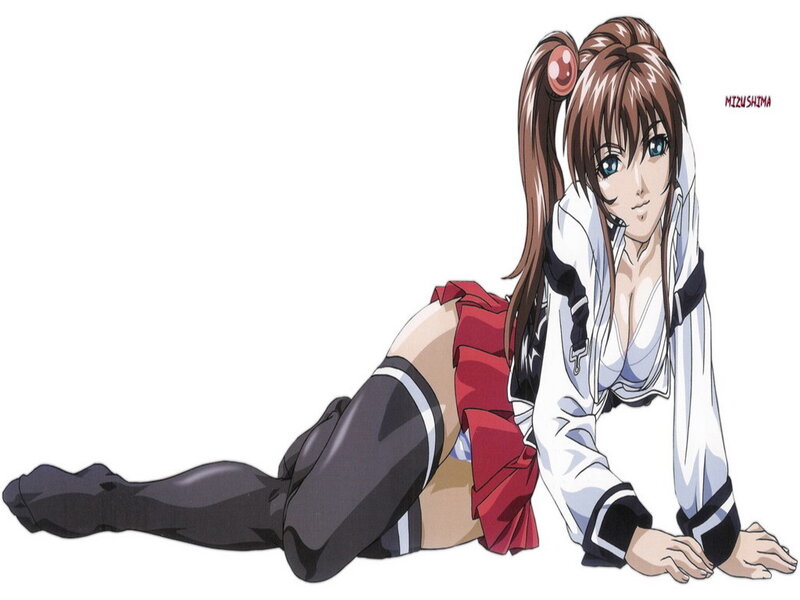 anime girl in school uniform