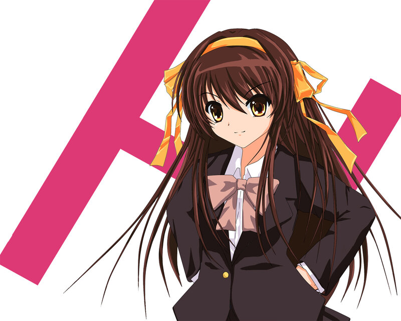 anime girl in school uniform