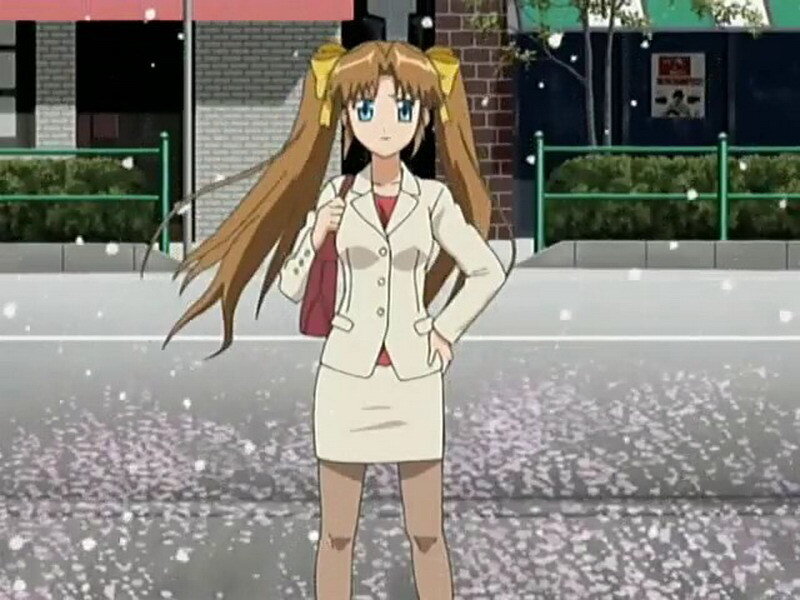 anime girl in school uniform