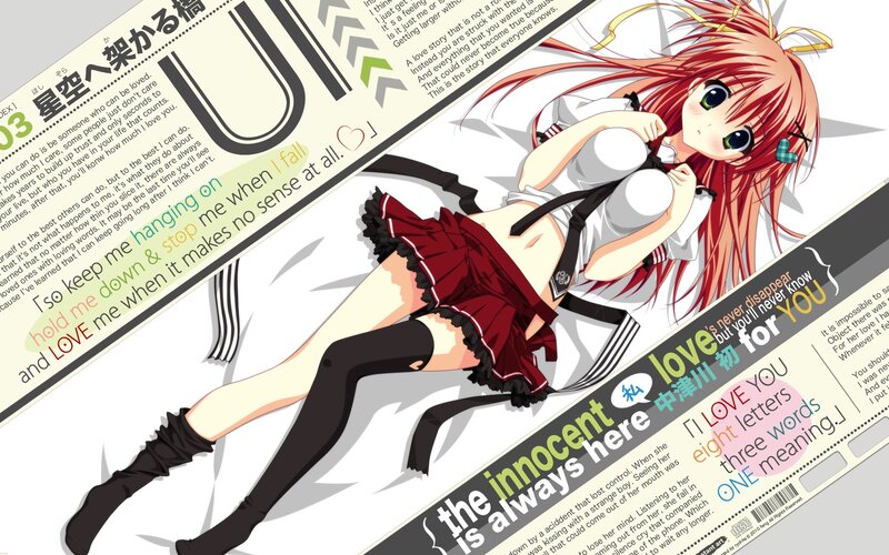 Anime girl in school uniform