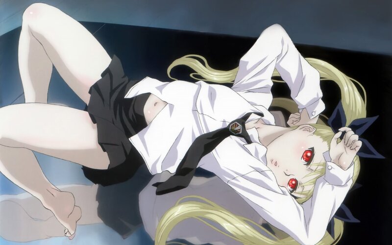 anime girl in school uniform
