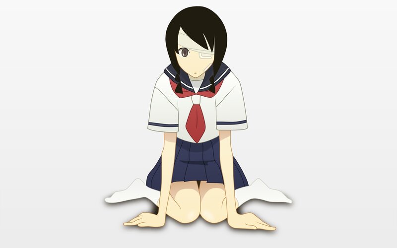 anime girl in school uniform