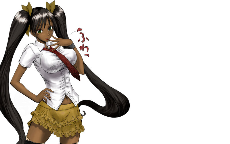 anime girl in school uniform