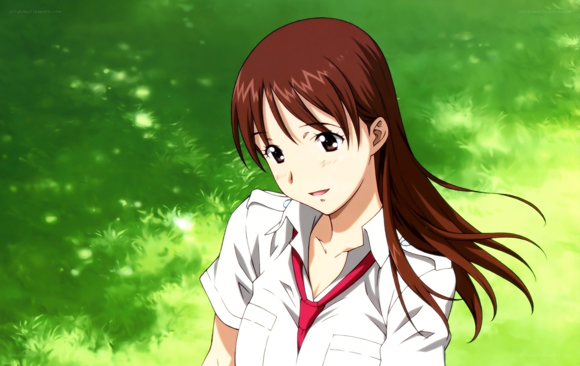 anime girl in school uniform