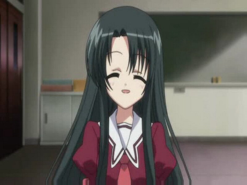 anime girl in school uniform