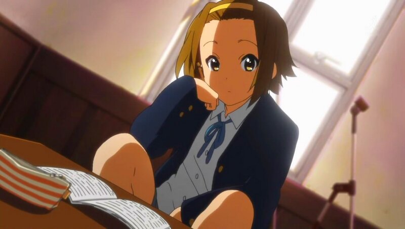 anime girl in school uniform