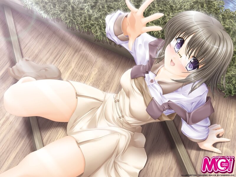 anime girl in school uniform