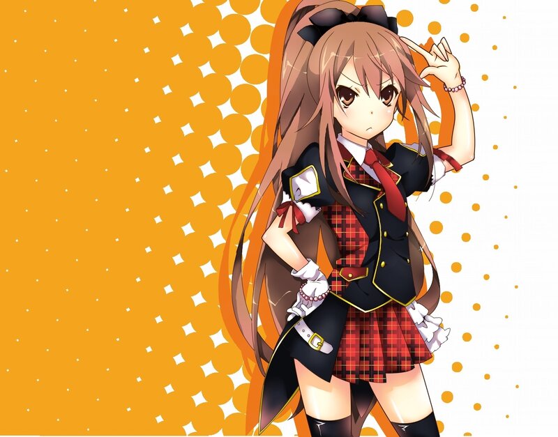 anime girl in school uniform