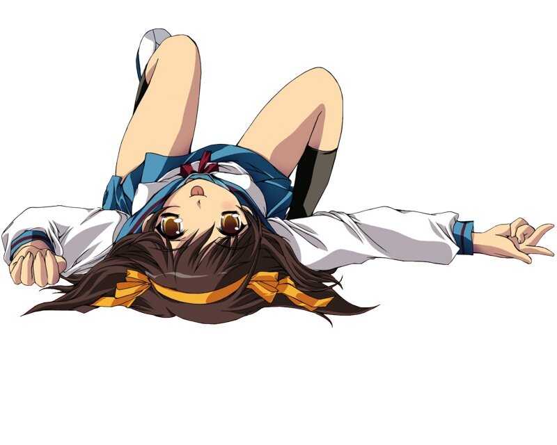 anime girl in school uniform