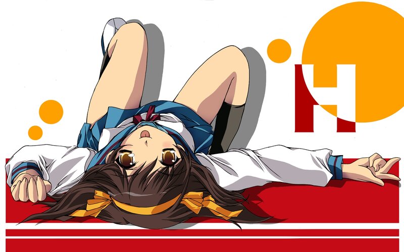 anime girl in school uniform