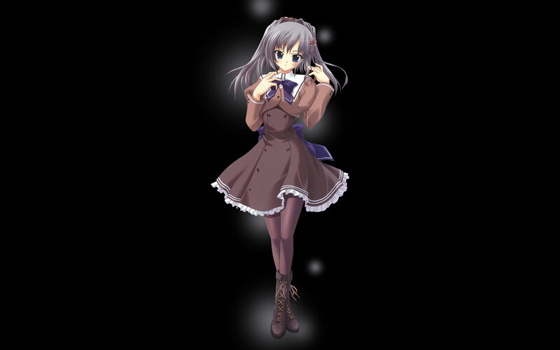 anime girl in school uniform