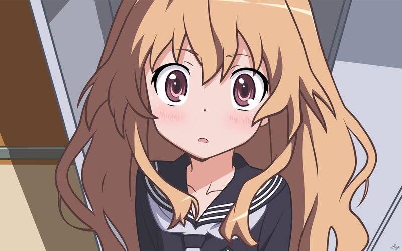 anime girl in school uniform
