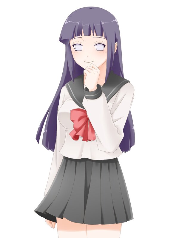 anime girl in school uniform