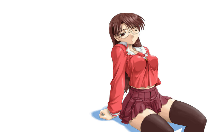 anime girl in school uniform