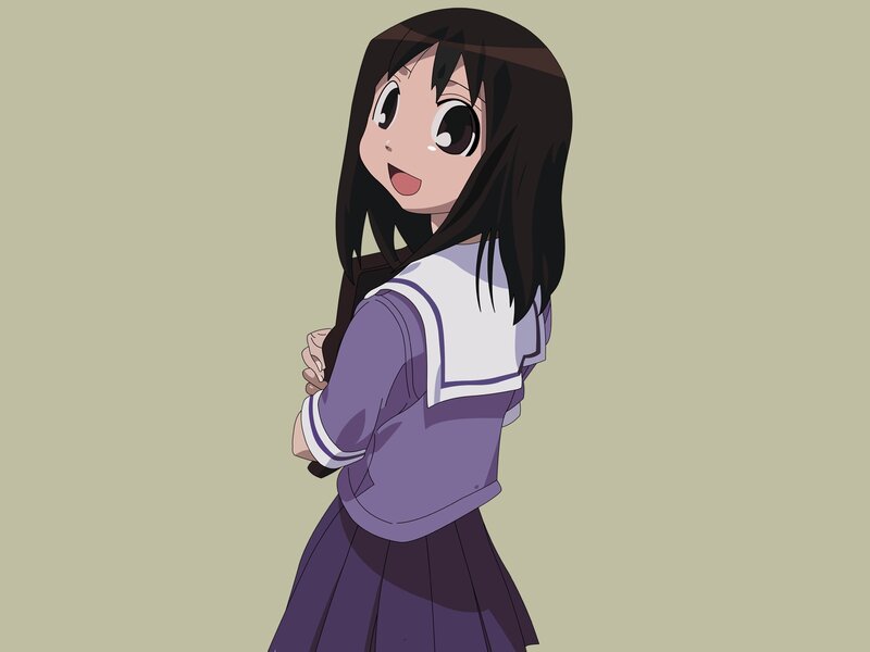 anime girl in school uniform