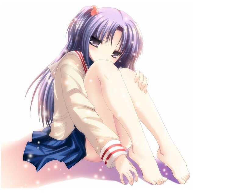 anime girl in school uniform