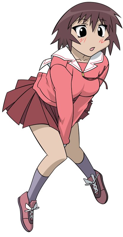 anime girl in school uniform