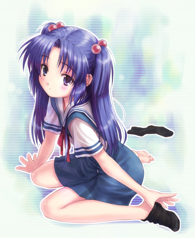 anime girl in school uniform