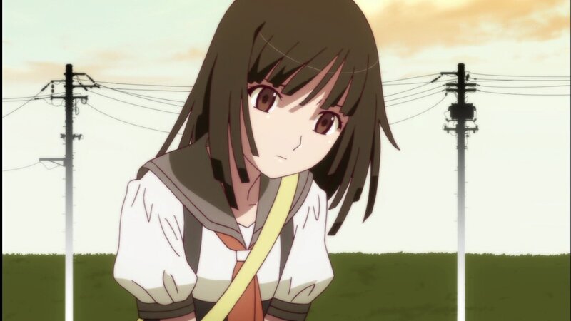 anime girl in school uniform