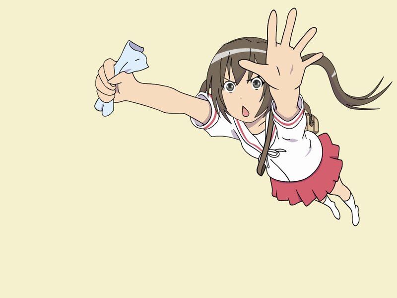 anime girl in school uniform
