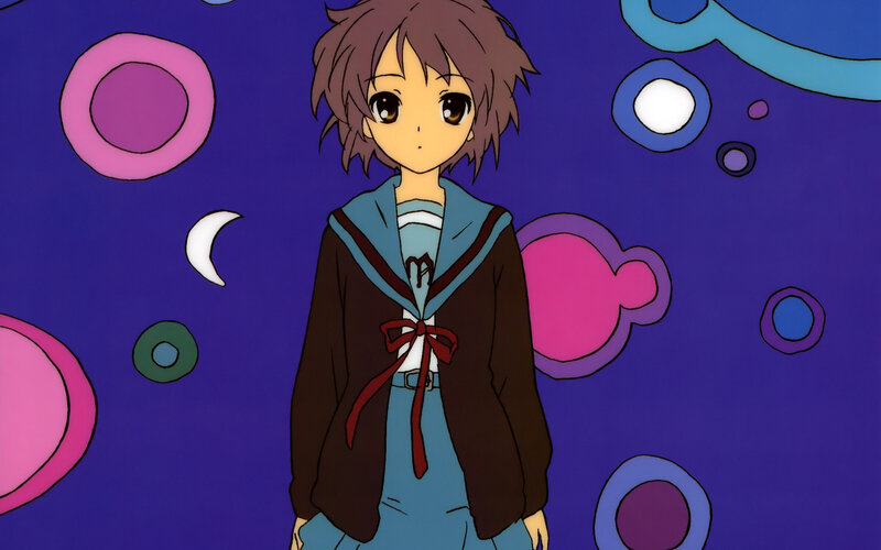 anime girl in school uniform