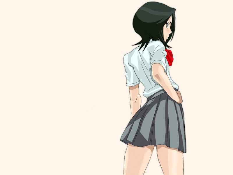 anime girl in school uniform