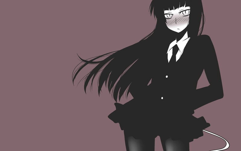 anime girl in school uniform