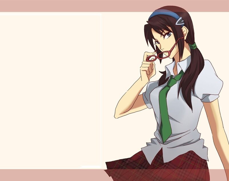 anime girl in school uniform