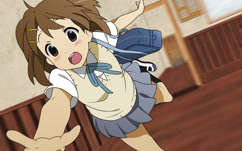 anime girl in school uniform