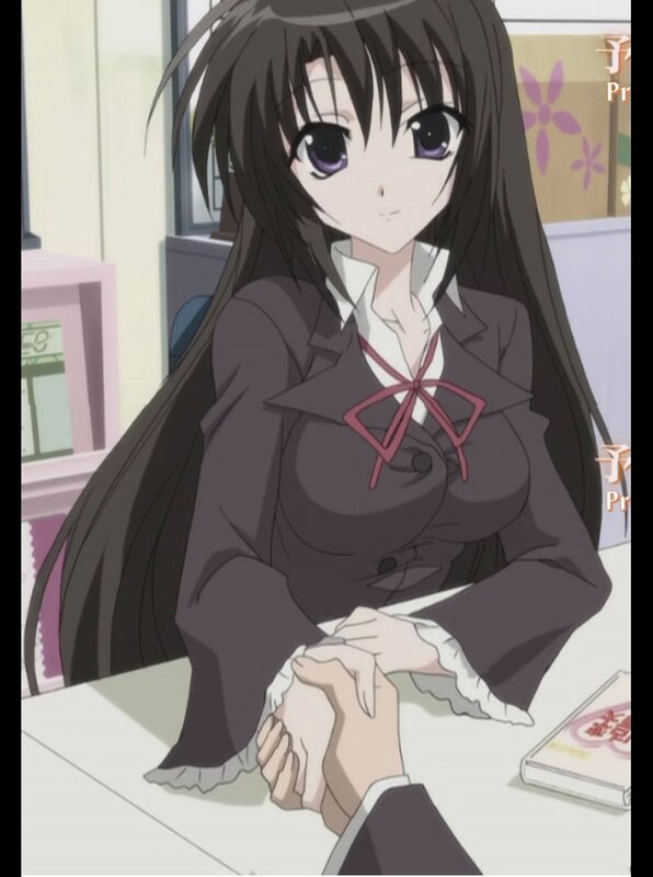 anime girl in school uniform
