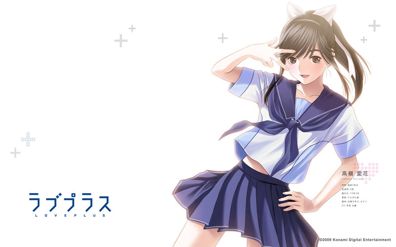 anime girl in school uniform