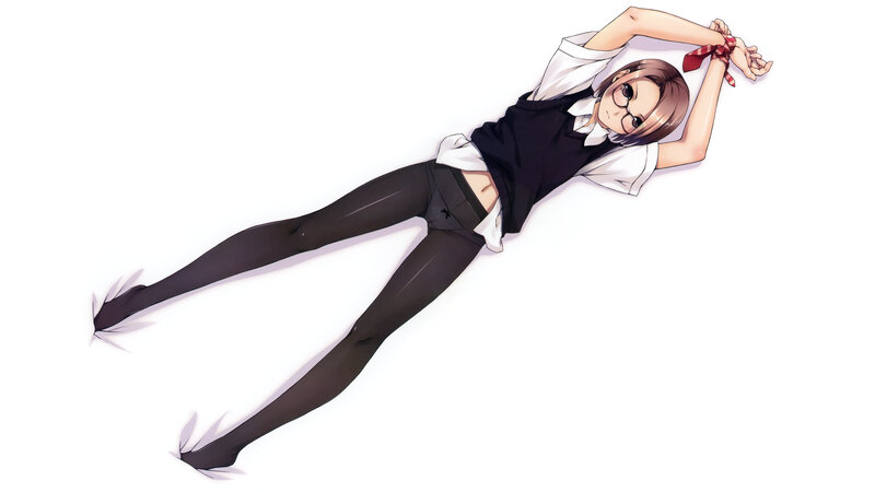 anime girl in school uniform