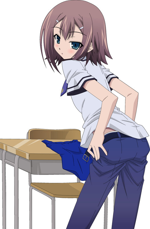anime girl in school uniform