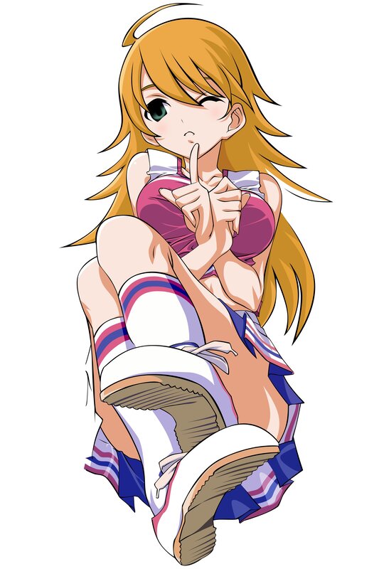 anime girl in school uniform
