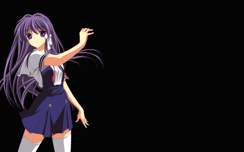 anime girl in school uniform