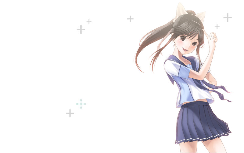 anime girl in school uniform