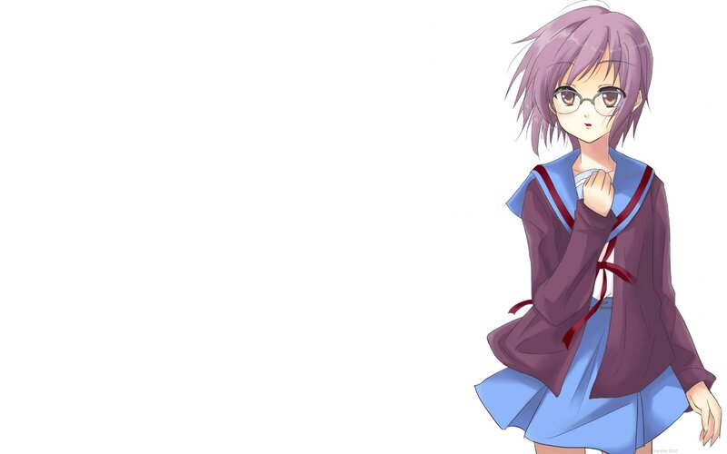 anime girl in school uniform