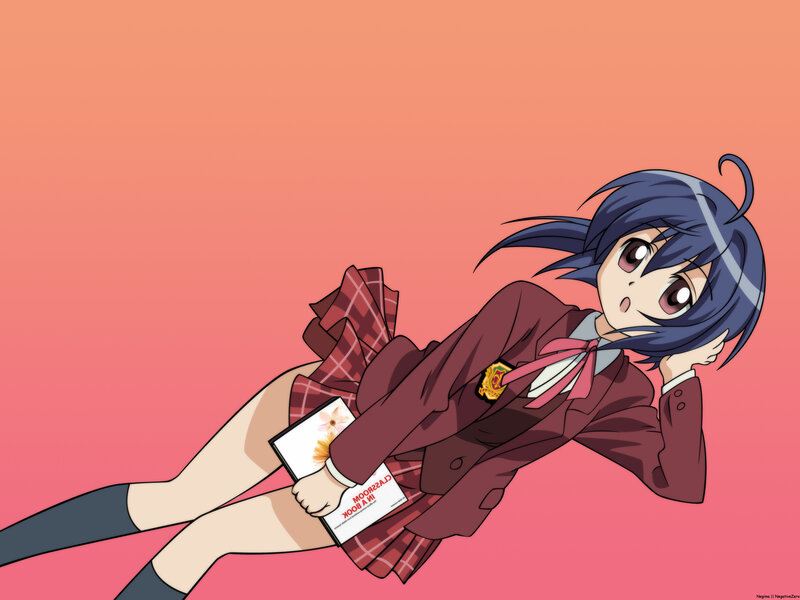 anime girl in school uniform